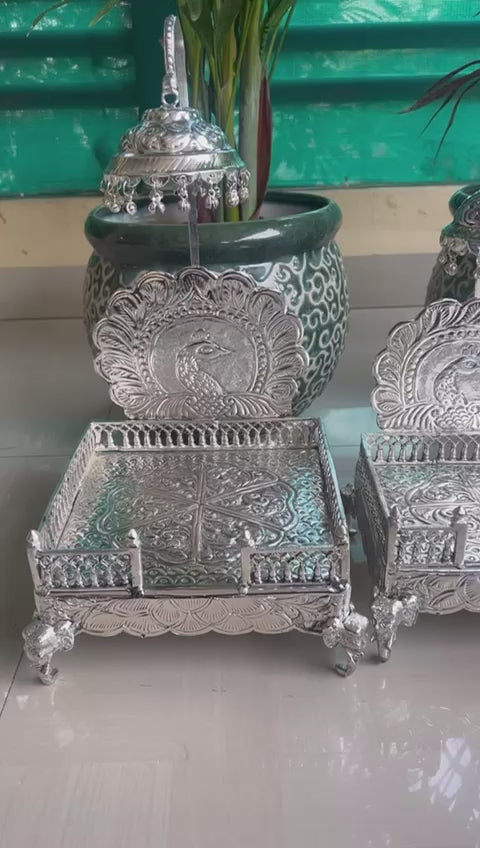 German silver elephant legs laddu Gopal sing Hasan square shape