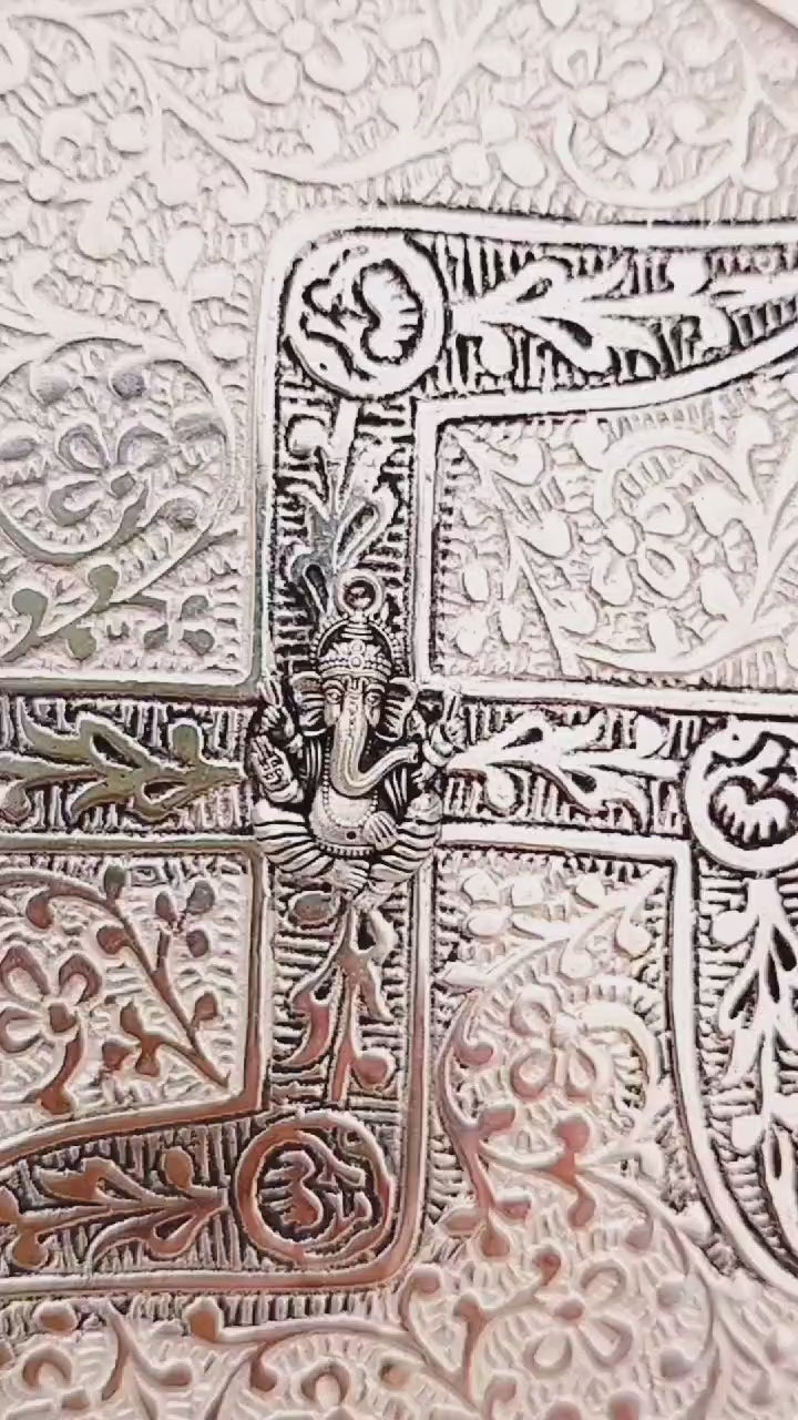 German silver pooja Thali set  for rakhi festival