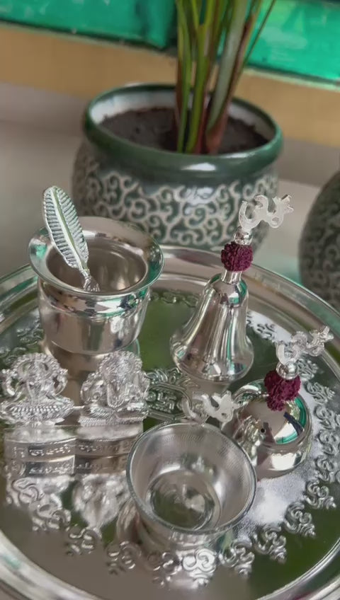German Silver Pooja THALI Set
