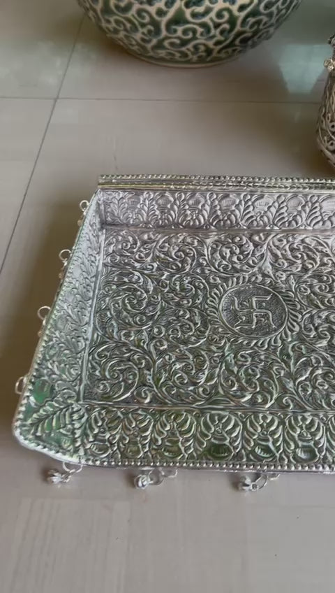 german silver Wedding USAL MUKHAL set