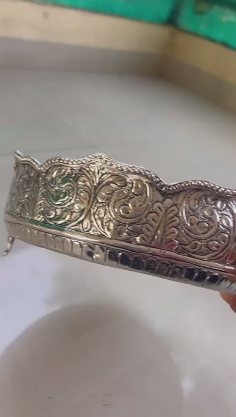 german silver Designer urli bowl for home décor/gift item/snacks/fruits