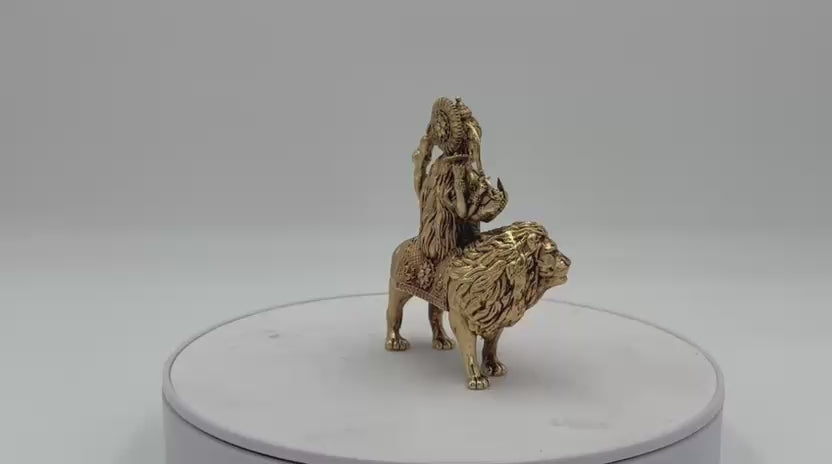 Brass Durga Statue – Divine Goddess Idol for Home Temple & Festival Décor
