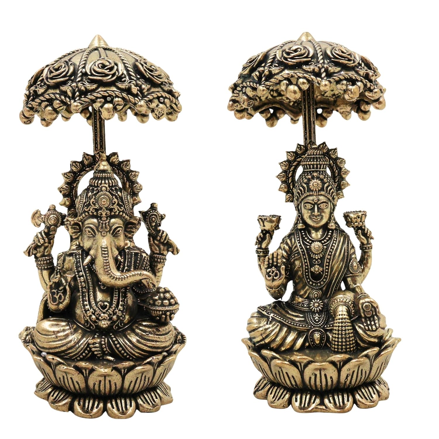 andcrafted brass Lakshmi Ganesh idol pair for home temples, pooja rooms, Diwali celebrations, Vastu décor, and spiritual spaces, symbolizing prosperity, wisdom, wealth, and divine blessings. 🪔✨🙏🏡💛