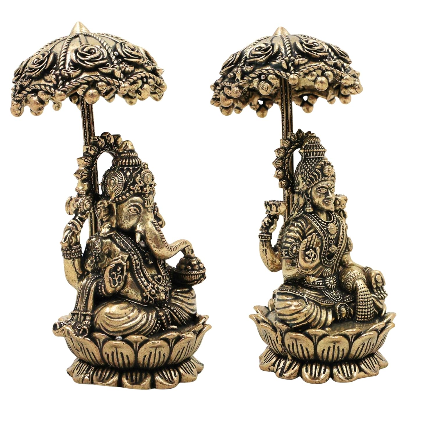 andcrafted brass Lakshmi Ganesh idol pair for home temples, pooja rooms, Diwali celebrations, Vastu décor, and spiritual spaces, symbolizing prosperity, wisdom, wealth, and divine blessings. 🪔✨🙏🏡💛