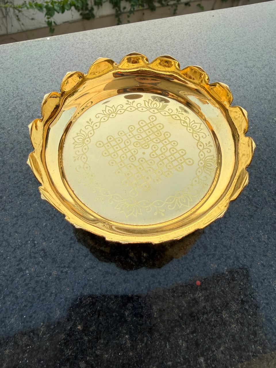 Decorative brass lotus stand for displaying Lakshmi, Ganesha, and other deity idols in home temples, pooja rooms, mandirs, and spiritual spaces. 🌸✨🙏🏡