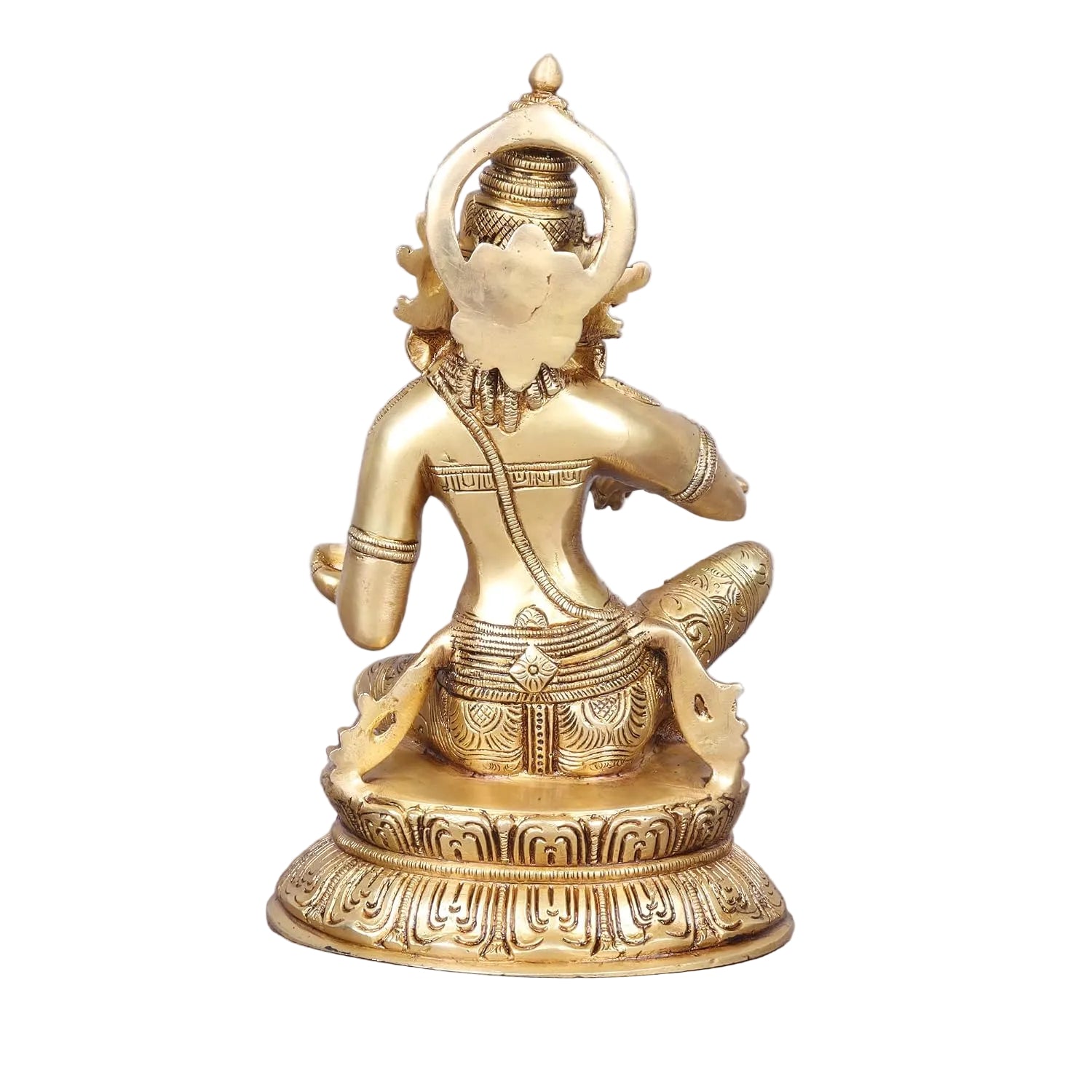 Handcrafted Brass Annapurna Devi Idol – Goddess Annapurna Statue for Home Temple, Pooja, Spiritual Décor & Gifting